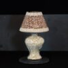 Mosaik Teelichtlampe orange/creme – Bild 2