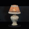 Mosaik Teelichtlampe orange/creme