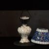 Mosaik Teelichtlampe blau/grau – Bild 2