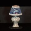 Mosaik Teelichtlampe blau/grau – Bild 3
