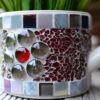Mosaik Gießkanne rot/grau – Bild 3