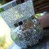 Windlicht/Vase transparent/grau graumix – Bild 2