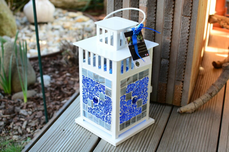 Mosaik Laterne blaumix