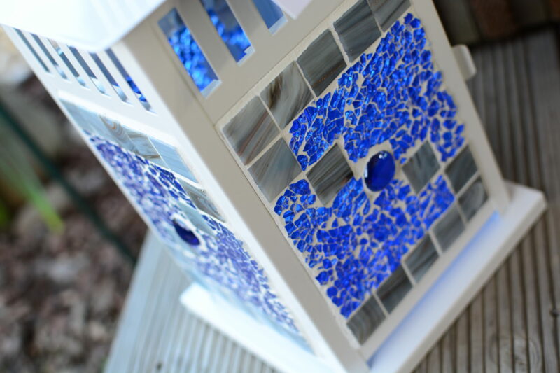 Mosaik Laterne blaumix – Bild 3