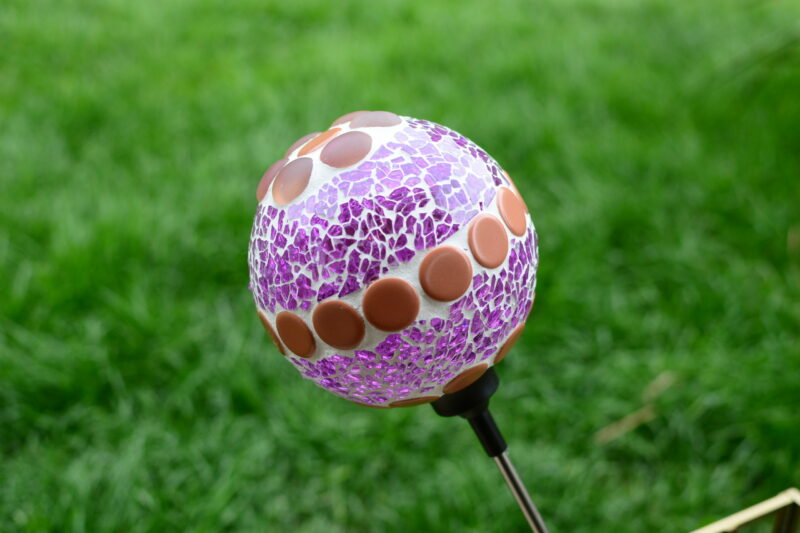 Solarkugel hoch violett Ø10cm
